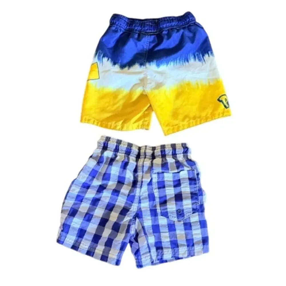 Pokémon Pikachu & Cat & Jack Boys Swim Trunks Lot XS 4-5